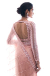 Rose Pink Saree by Seema Gujral - Lotus Bloom Canada