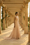 Peach Trail Gown