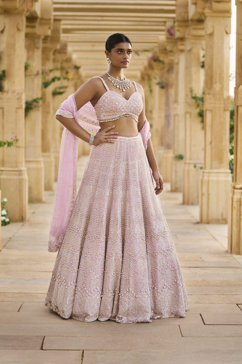 Mauve Pearl Lehenga Set