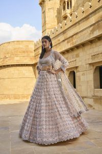 Peach Lehenga Set