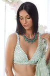 Mint Green Sequin Lehenga Set