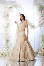 Cream Floral Lehenga Set