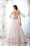 Soft Berry Checkered Lehenga Set by Seema Gujral - Lotus Bloom Canada