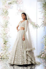 Dusty Lavender Spherical Pattern Lehenga Set