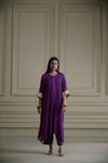 Aakar Purple Kaftan Set