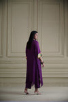 Aakar Purple Kaftan Set