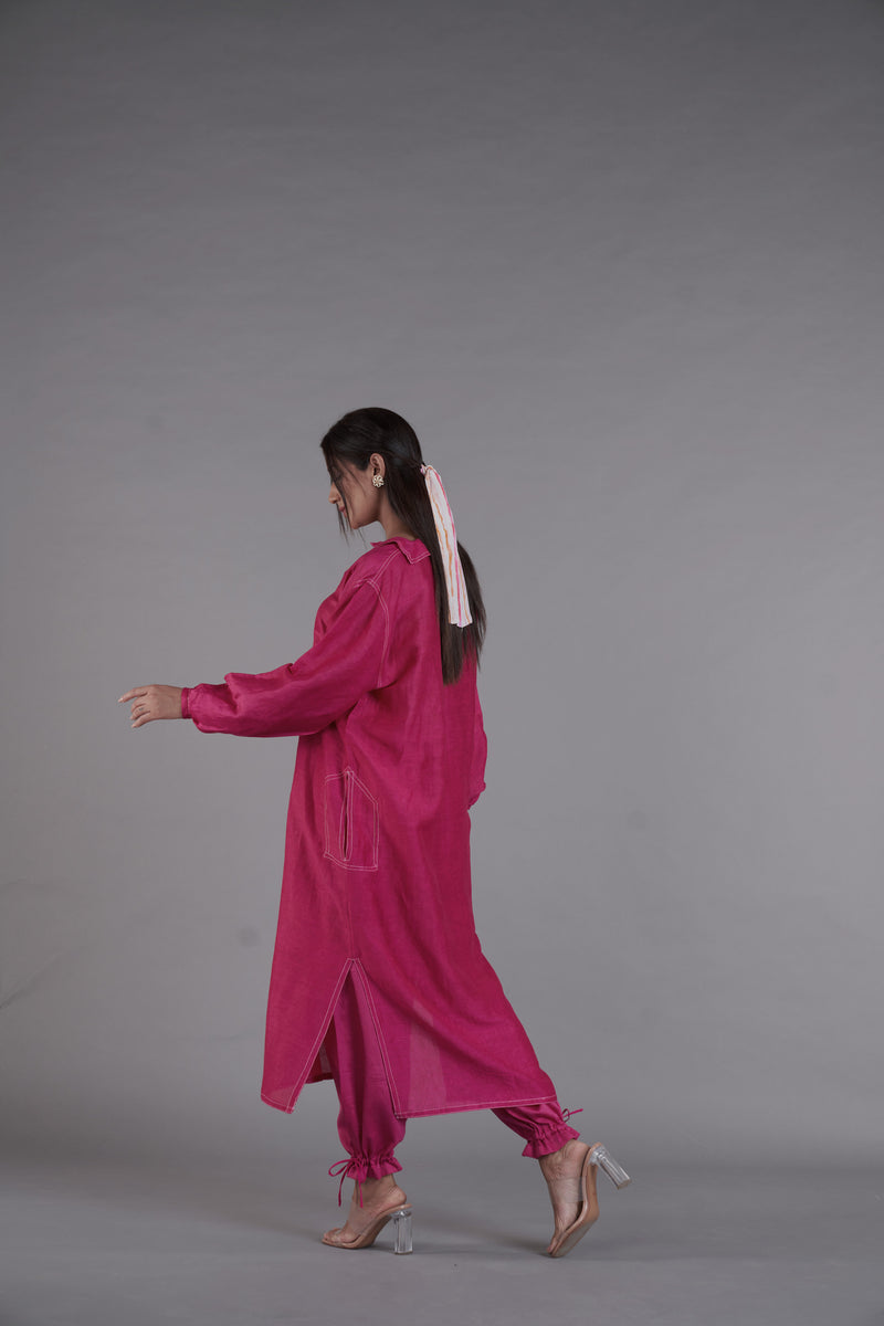 Asal Hot Pink Kurta Set