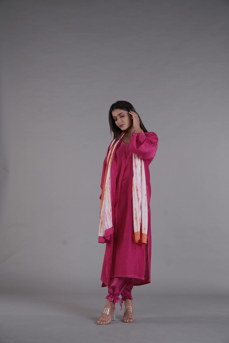 Asal Hot Pink Kurta Set