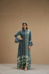 Taabir Printed Ruffled Dress