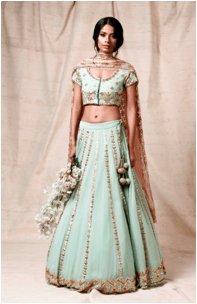 Mint green  Lehenga Set Ek-123