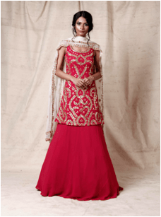 Magenta Lehenga Set Ek-141