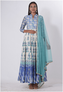 Printed Anarkali set- EK204A