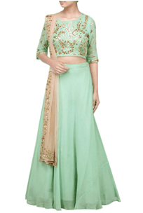 Lehenga Set -Mint Green