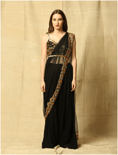 Draped Dupatta Set